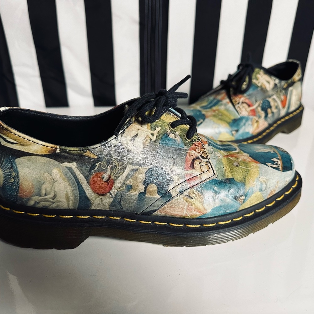 Dr. Martens RARE Hieronymus Bosch Garden of Earthly Delights Heaven Shoes - Picture 3 of 10